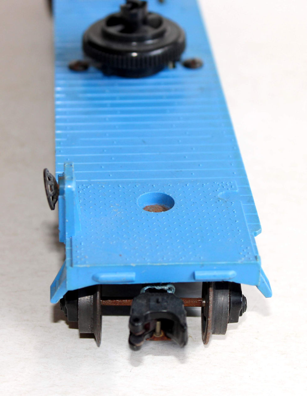 Miniatura: LIONEL O 3410 WAGON PLATEFORME HELIPORT HELISTATIO PLATEAU LANCEUR D'HELICOPTERE