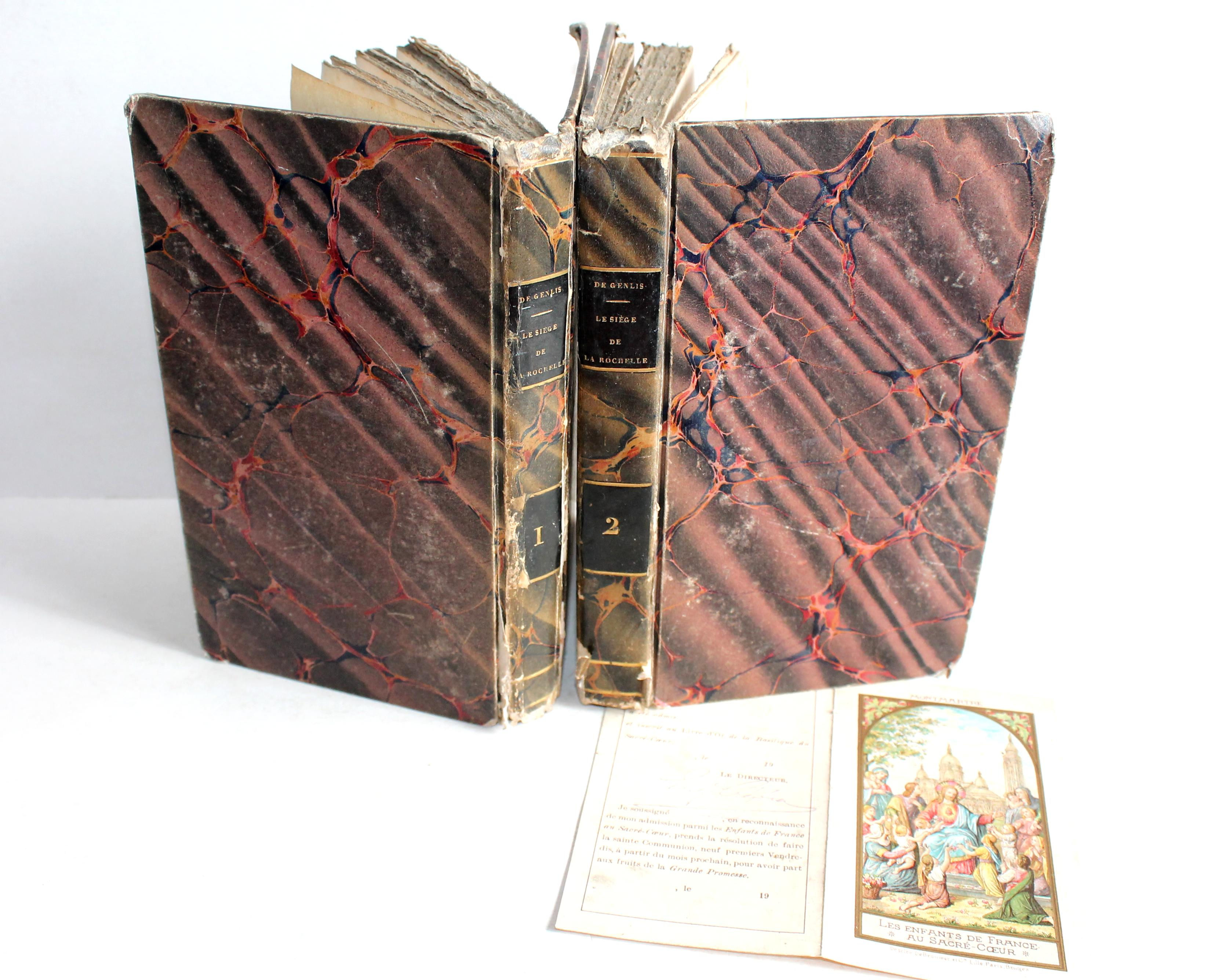 LE SIEGE DE LA ROCHELLE OU LE MALHEUR ET LA CONSCIENCE par DE GENLIS 1823 T1+2/2