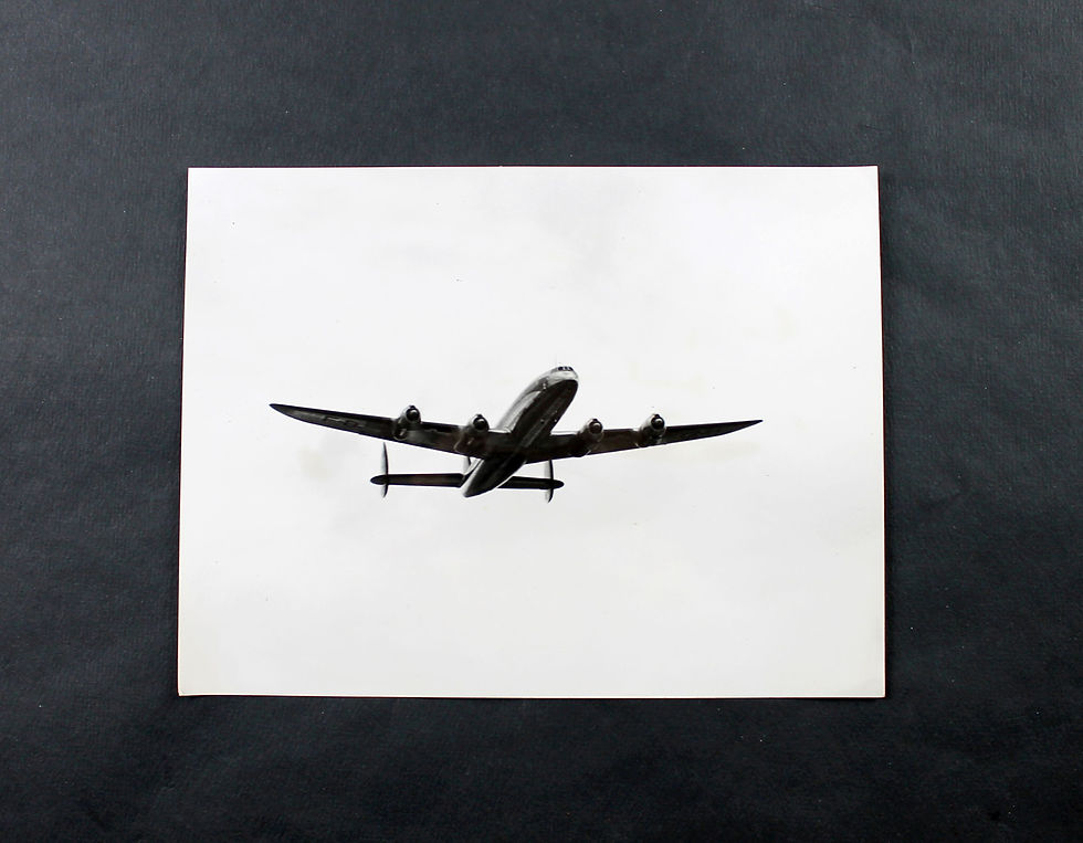 PHOTO AVION LOCKHEED AIRPLANE AIRCRAFT - SUPER CONSTELLATION -TIRAGE ORIGINAL -