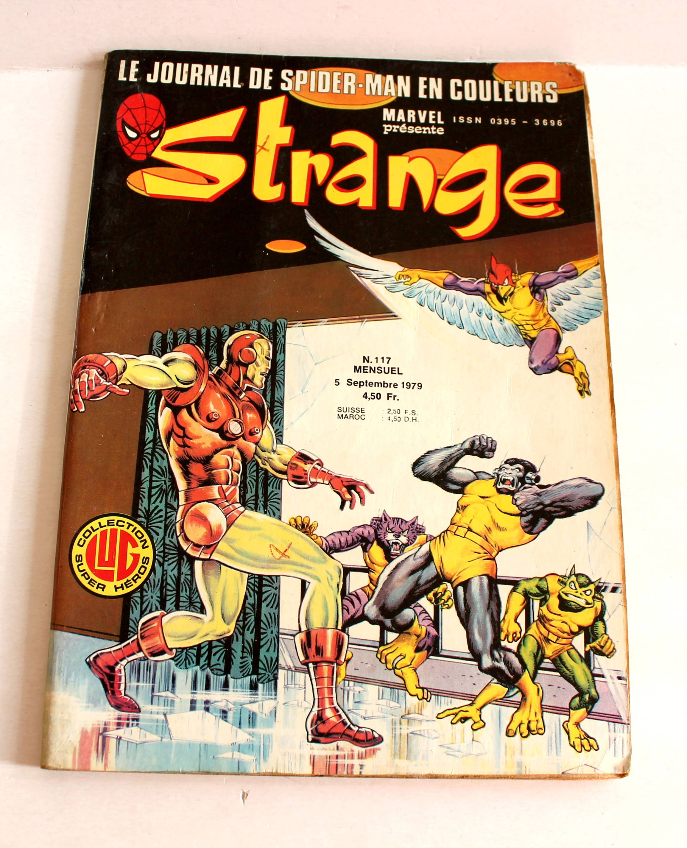 RARE MARVEL JOURNAL SPIDER MAN STRANGE N°117 SEPTEMBR 1979 EDITION ORIGINALE LUG