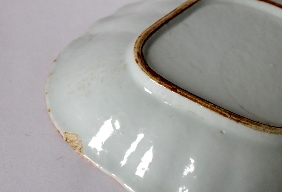 תמונה ממוזערת: RARE! CANTON CHINE - MAGNIFIQUE COUPE NAVETTE PORCELAINE PERSONNAGE POLYCHROME