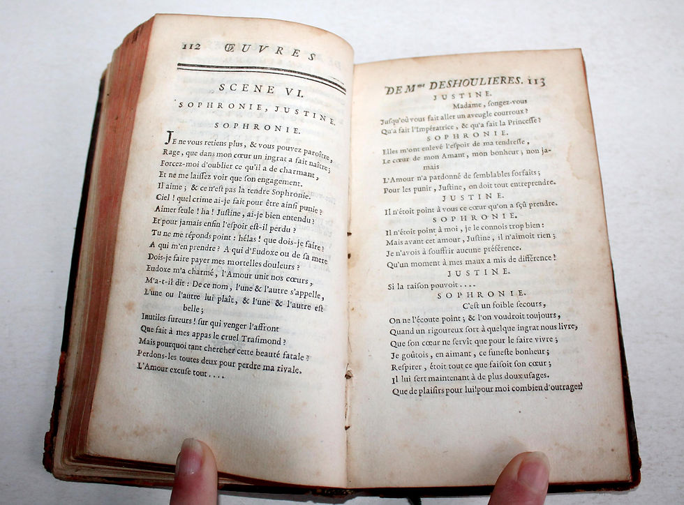 Pikkukuva: OEUVRES DE Me ET Mlle DESHOULIERES, POESIES, TOME 2 NOUVELLE EDITION 1747 PRAULT