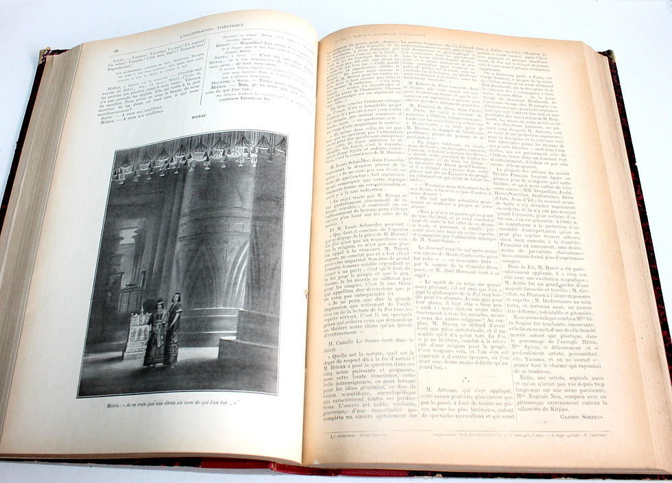 Thumbnail: L'ILLUSTRATION THEATRALE 8e ANNEE 1912 N°212 a 227 JOURNAL ACTUALITES DRAMATIQUE