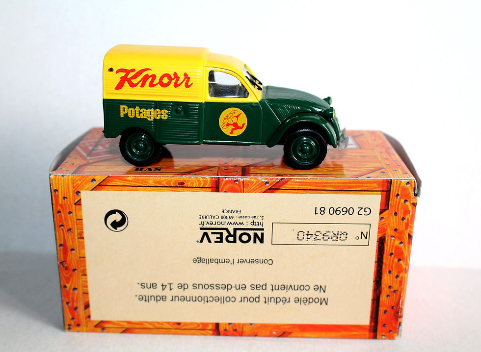 Miniatura: NOREV 1/43 CITROEN 2CV AZU KNORR 1956, FOURGONNETTE VOITURE AUTOMOBILE MINIATURE