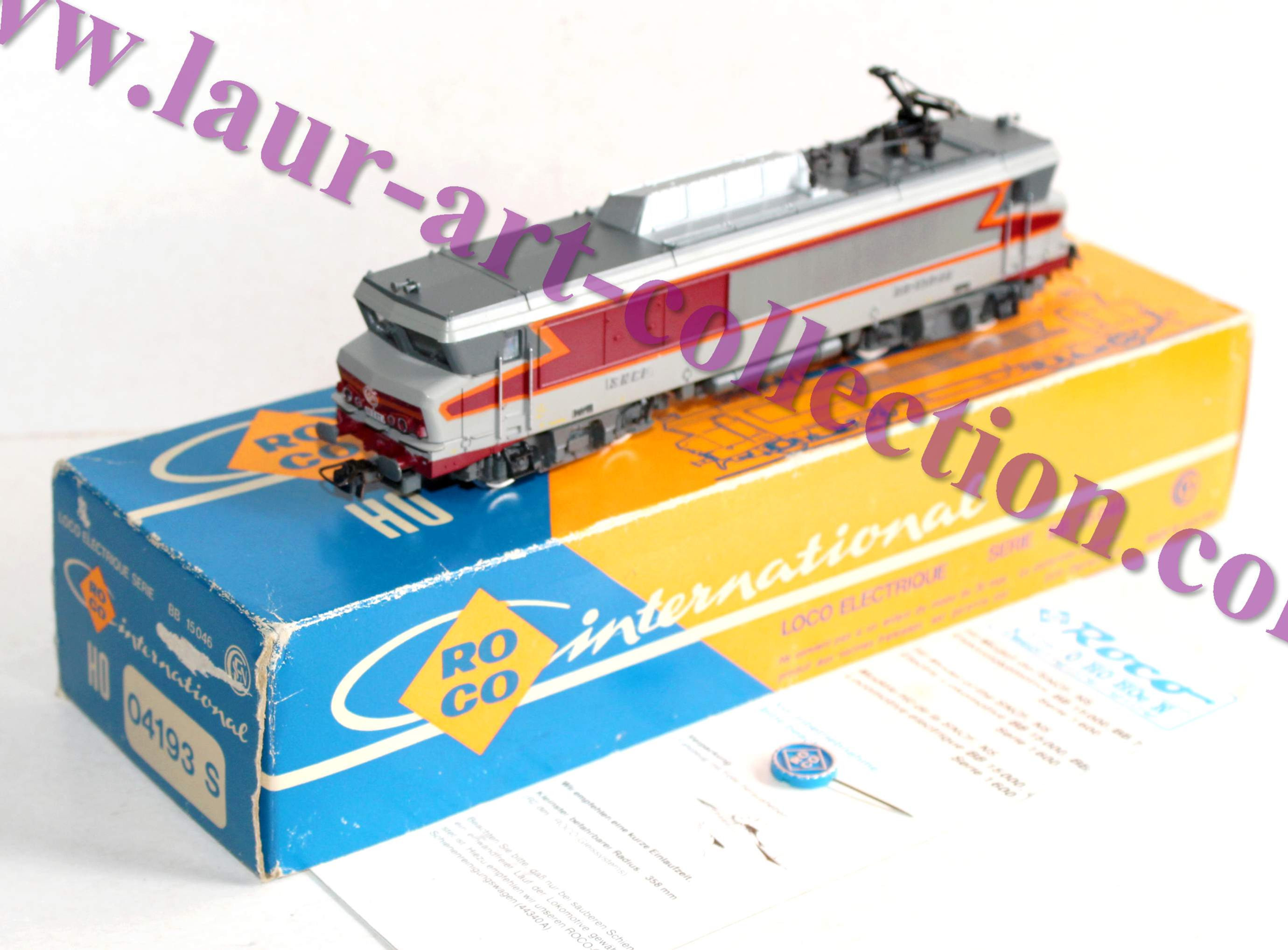 ROCO HO 04193 S LOCOMOTIVE MOTRICE ELECTRIQUE GRAND CONFORT SNCF BB 15046 FEU OK