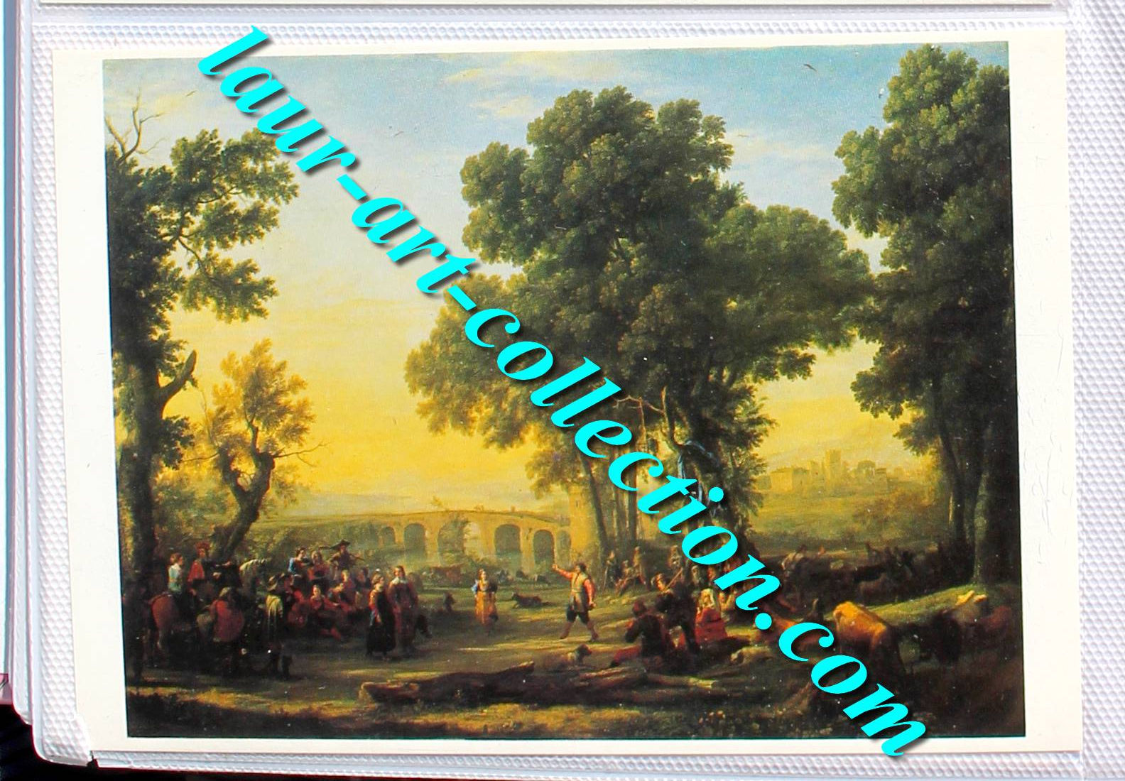 CARTE POSTALE CP, TABLEAU PEINTURE - GELLÉE LE LORRAIN: FÊTE VILLAGEOISE, LOUVRE