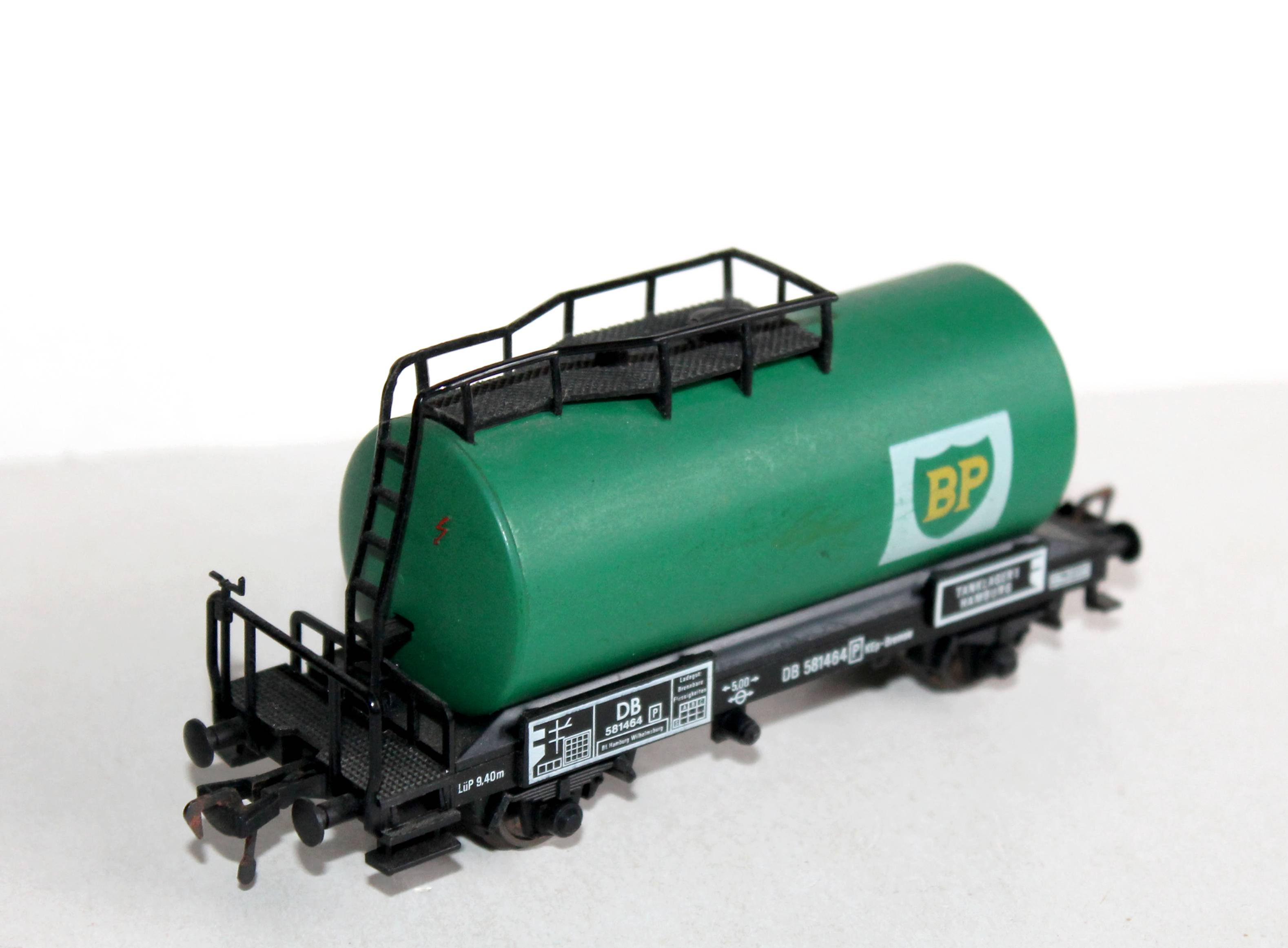 FLEISCHMANN HO 5402 WAGON CITERNE CUVE BP, DB 581464 HAMBURG, TRANSPORT ESSENCE