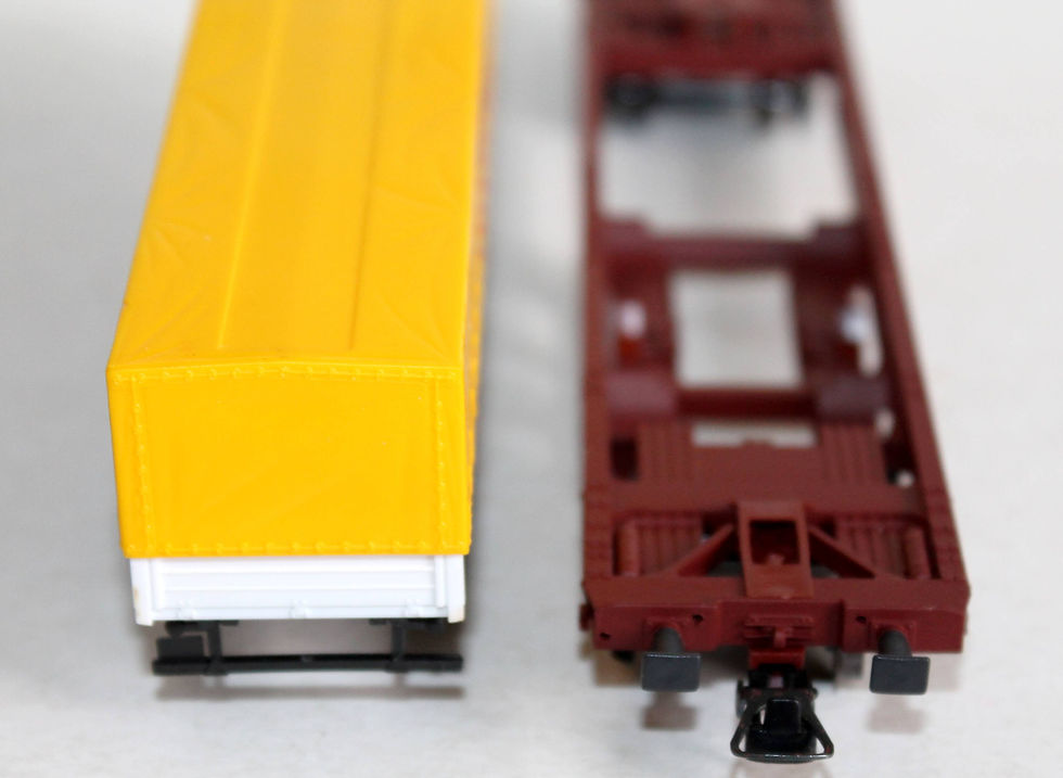 Miniatura: ROCO HO 46362 WAGON POCHE, PLATEFORME AVEC SEMI REMORQUE TIE, TRANSPORT INT., DB