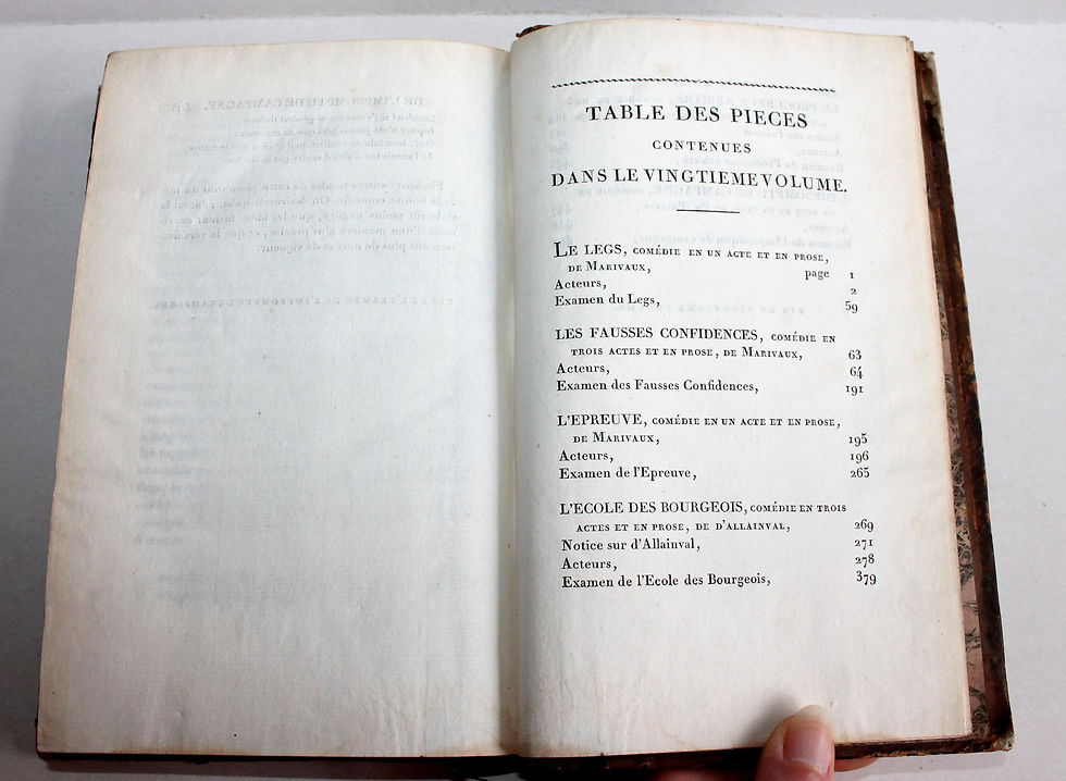 Miniaturbild: REPERTOIRE DU THEATRE FRANCOIS, RECUEIL DES TRAGEDIES & COMEDIES de PETITOT 1804