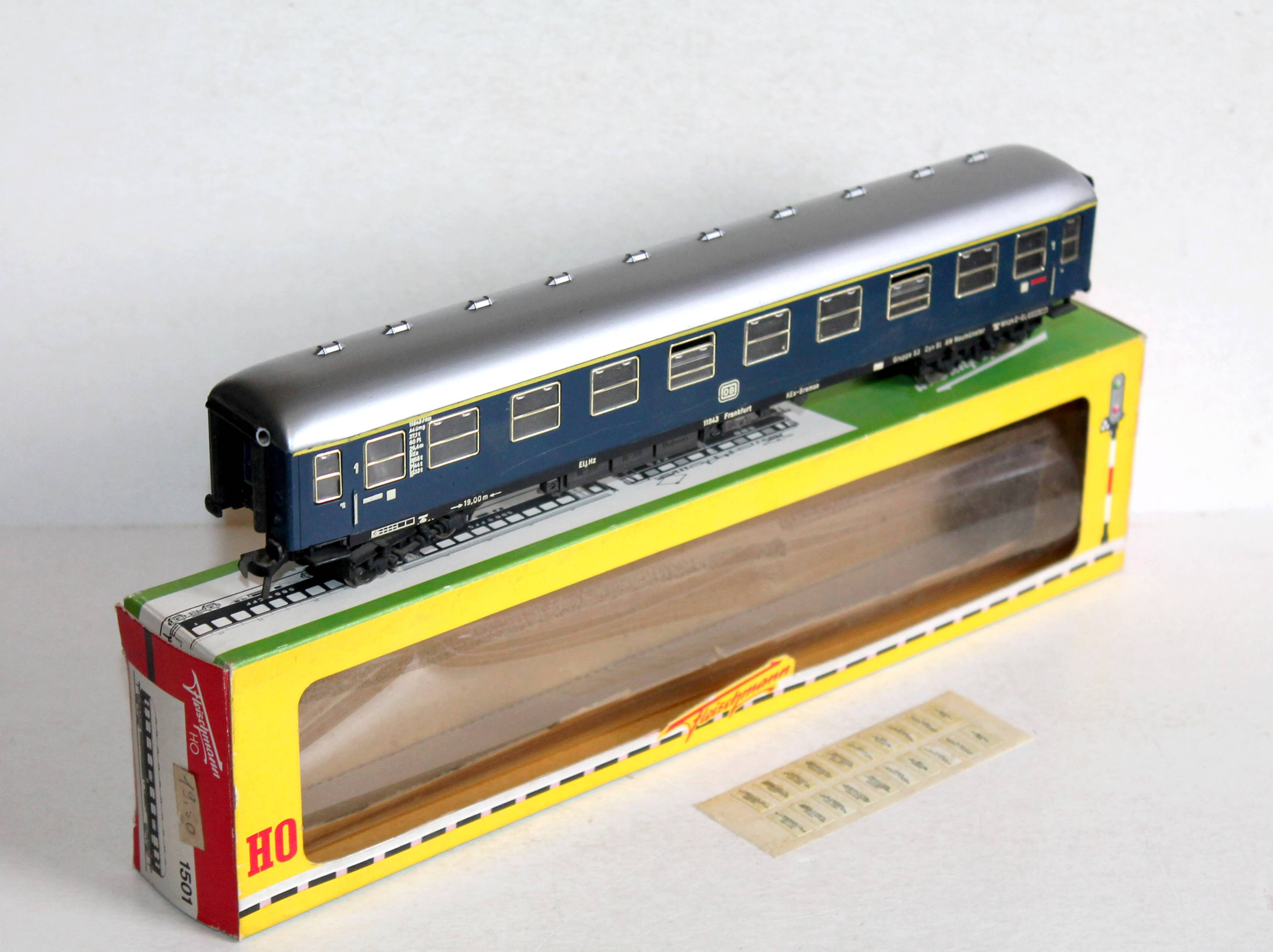 FLEISCHMANN HO 1501 VOITURE VOYAGEUR GRANDES LIGNES 1e CLASSE DB WAGON PASSAGER