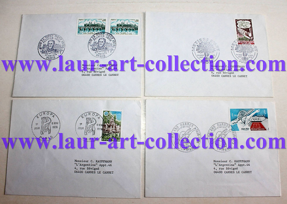 FDC ENVELOPPE TIMBRE CACHET 1er JOUR TENNIS ROLAND GARROS, METIER ART, PONT NEUF