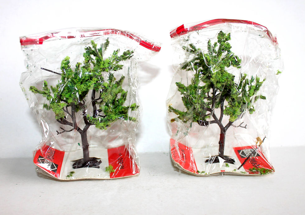 Миниатюра: BUSCH 2 ARBRE FRUIT CHENE CHATAIGNIER N°650 DECOR PAYSAGEMINIATURE HO 11cm, NEUF