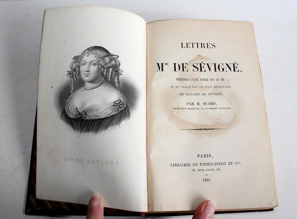 LETTRES DE Mme DE SEVIGNE + NOTICE SUR SA VIE, TRAITE EPISTOLAIRE par SUARD 1886