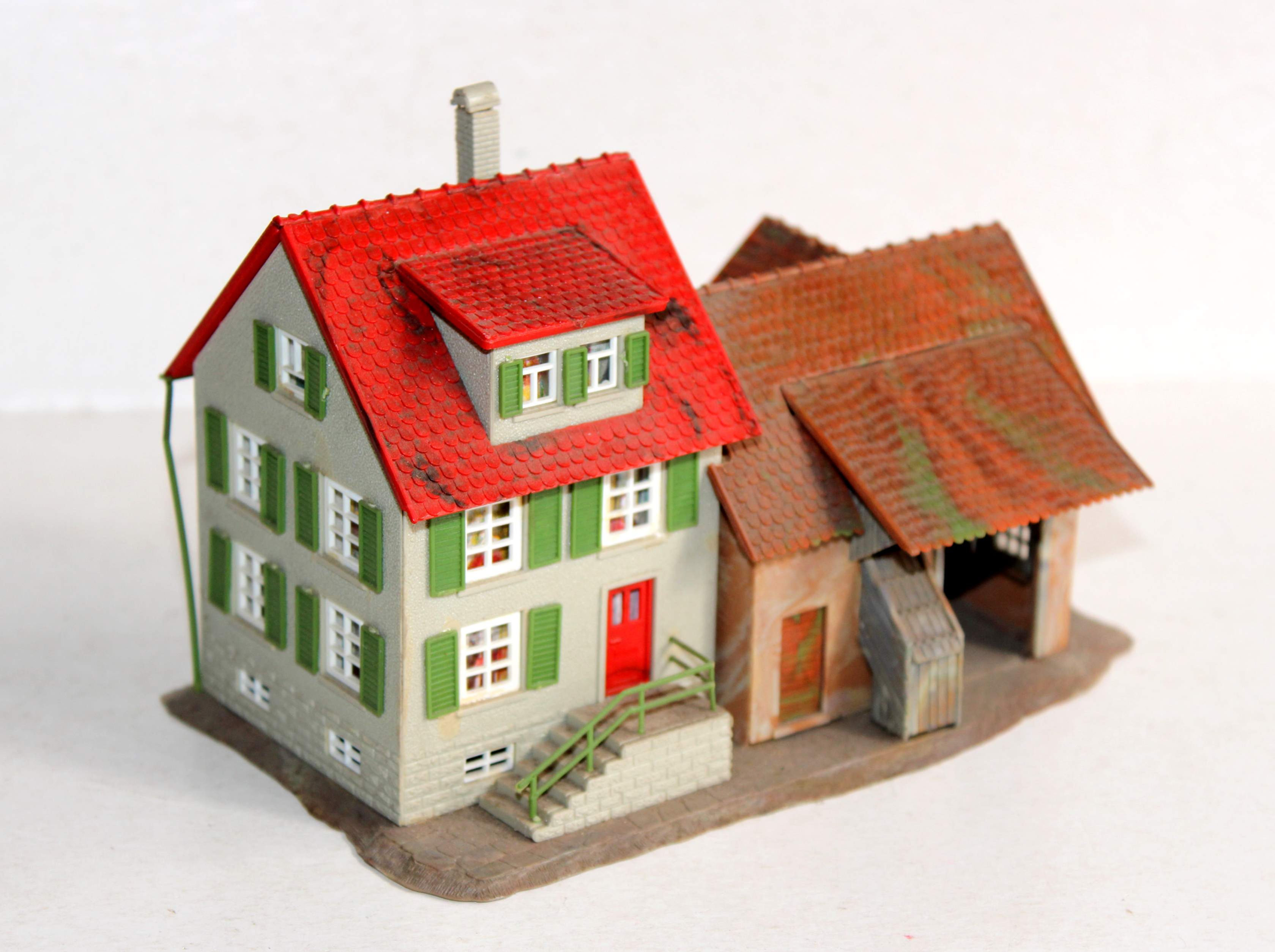 FALLER HO b-276 A, MAQUETTE FERME AVEC GRANGE, MAISON INDIVIDUELLE DE CAMPAGNE