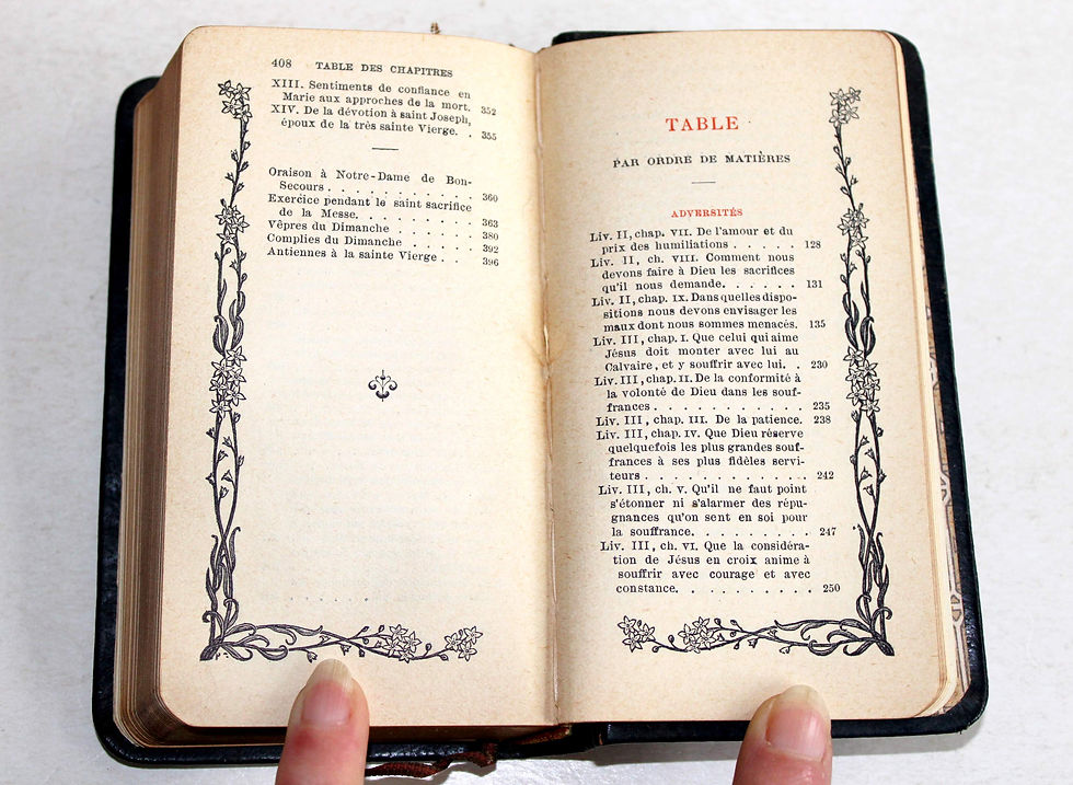 Μικρογραφία: IMITATION DE LA TRES SAINTE VIERGE SUR LE MODELE IMITATION JESUS CHRIST 1912 MAM