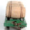 Miniatura: HORNBY O / 0, 1/48, WAGON PLAT PORTE TONNEAUX EN BOIS, TRANSPORT BARREL, TRAIN