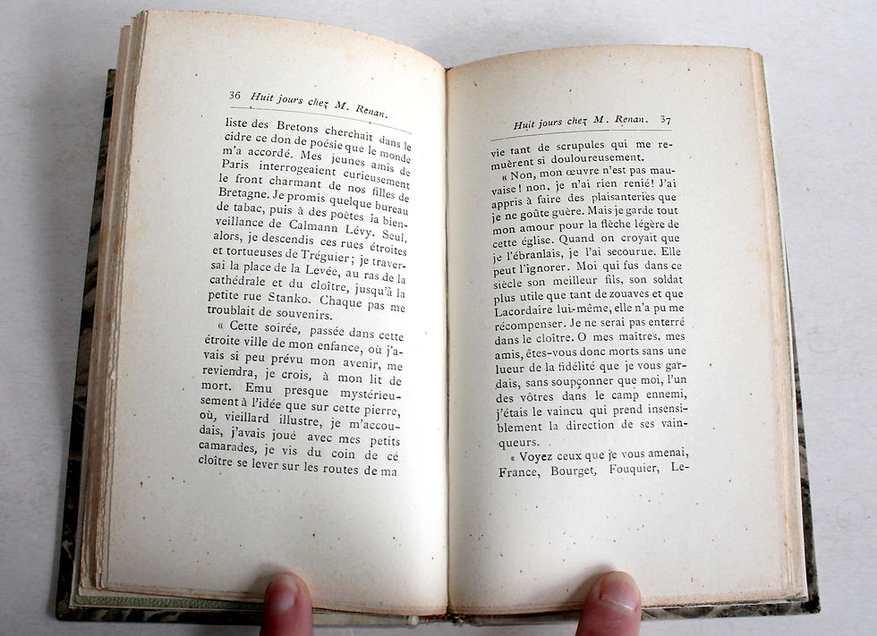 Indexkép: HUIT JOURS CHEZ M. RENAN par MAURICE BARRES, 2e EDITION 1890 PERRIN - LIVRE XIXe