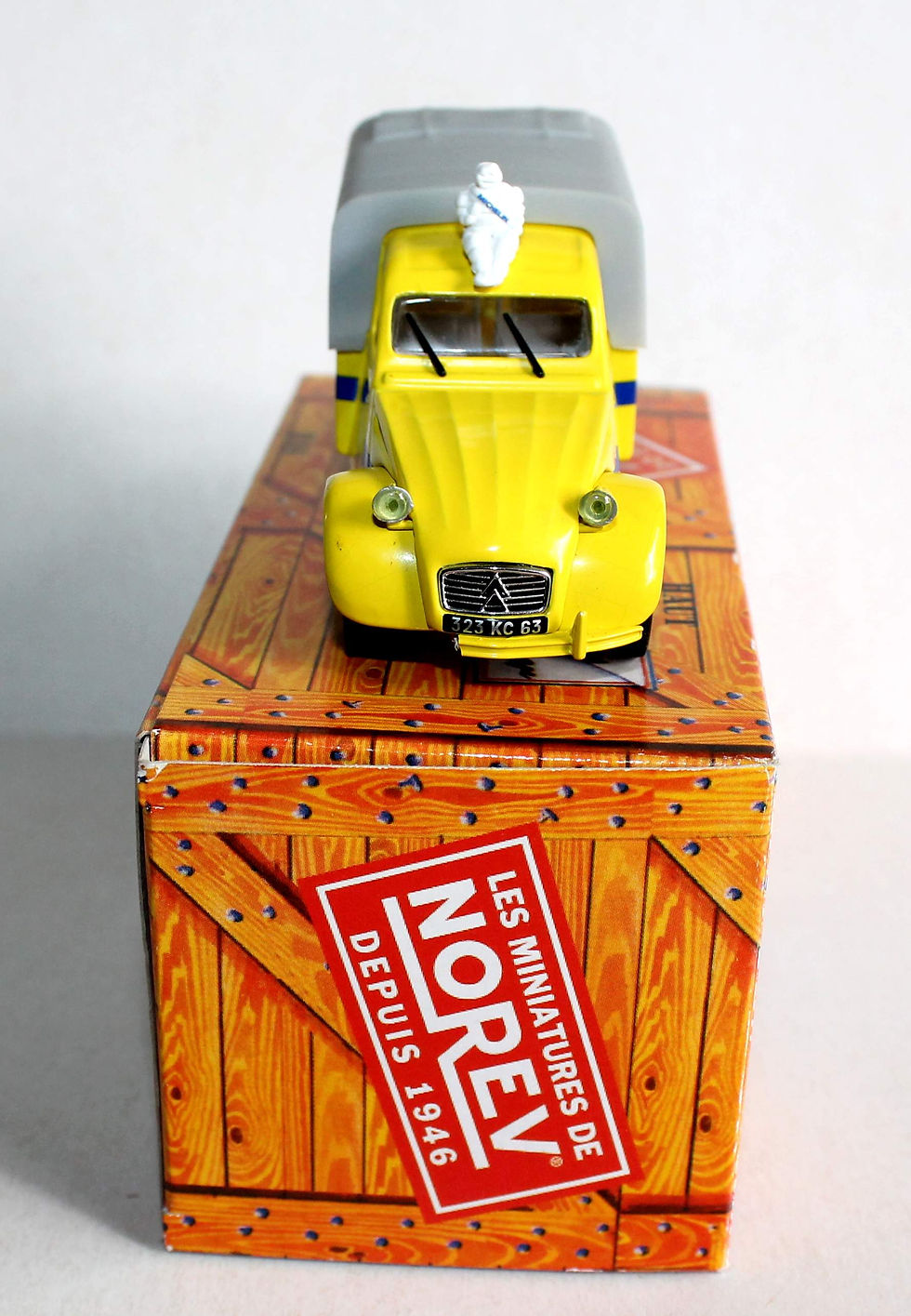 Miniatura: NOREV 1/43 CITROEN 2CV PICK UP MICHELIN 1964 VOITURE AUTOMOBILE MINIATURE REDUIT