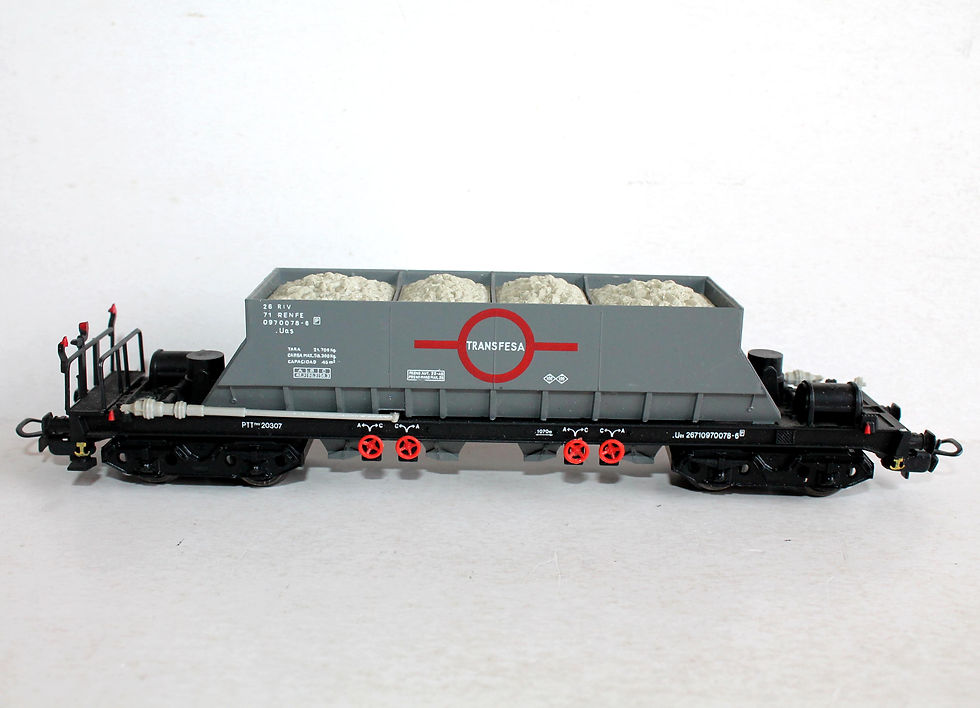Indexkép: ELECTROTREN HO 5200 WAGON HOUILLER TREMIE BALLAST, TRANSPORT MINERAIS TRANSFESA