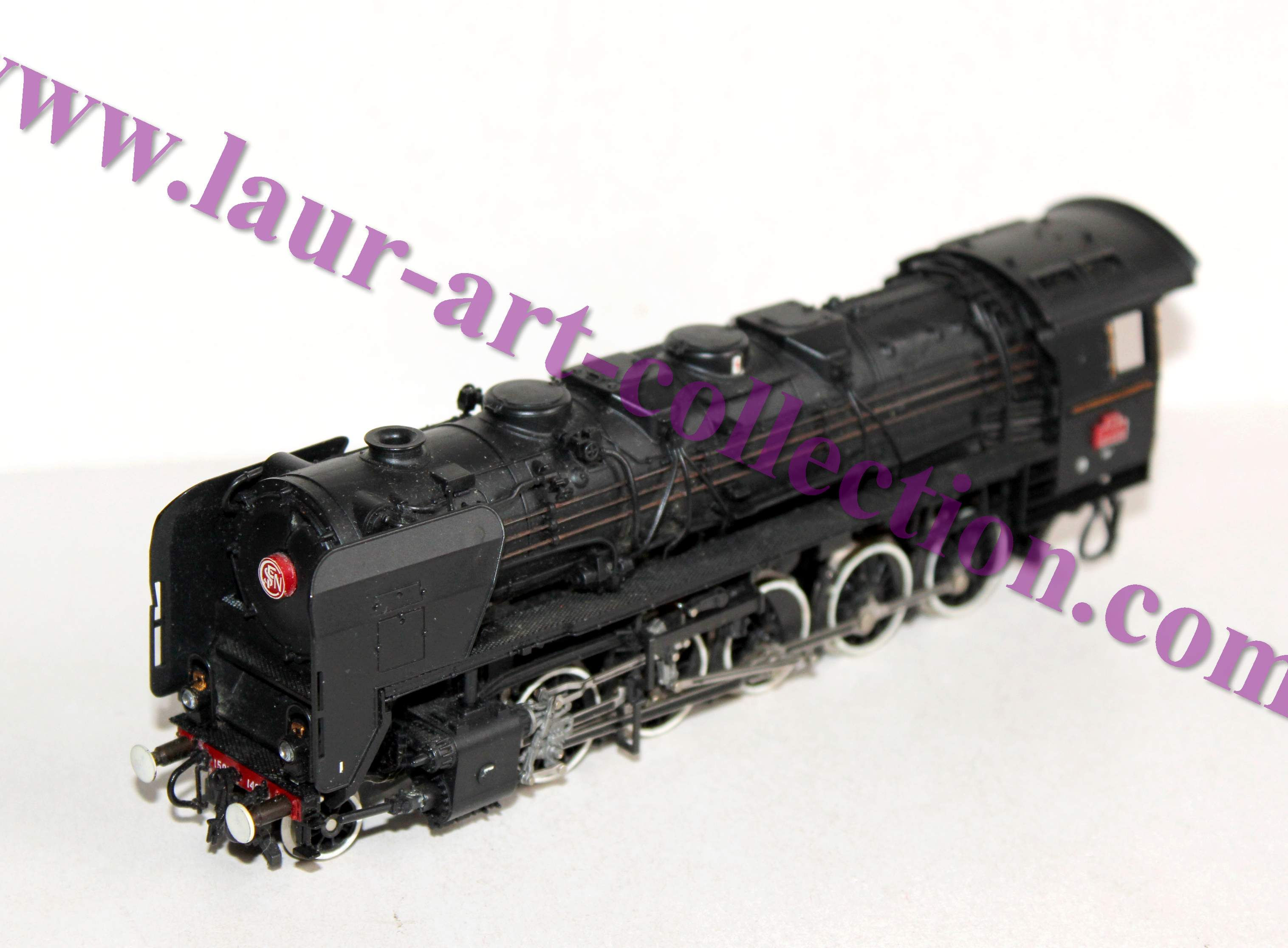ROCO 1/87 HO N°04126 F, LOCOMOTIVE A VAPEUR MOTRICE SNCF 150 X 146, ECLAIRAGE OK