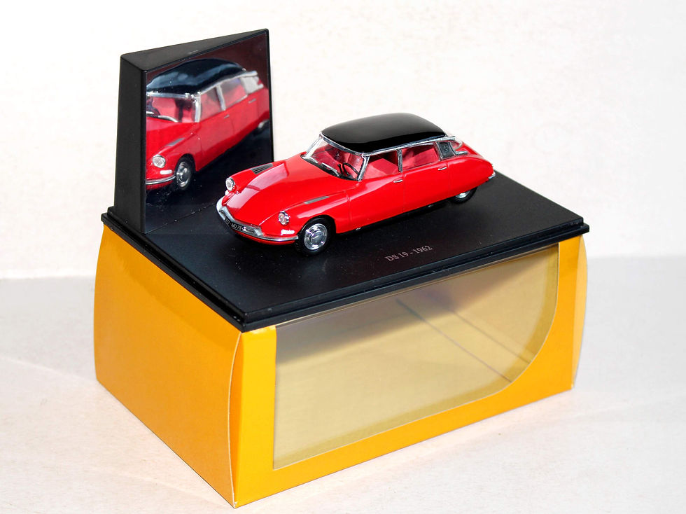 DS COLLECTION 1/43 VOITURE CITROEN DS 19 1962 MINIATURE AUTOMOBILE ROUGE ET NOIR