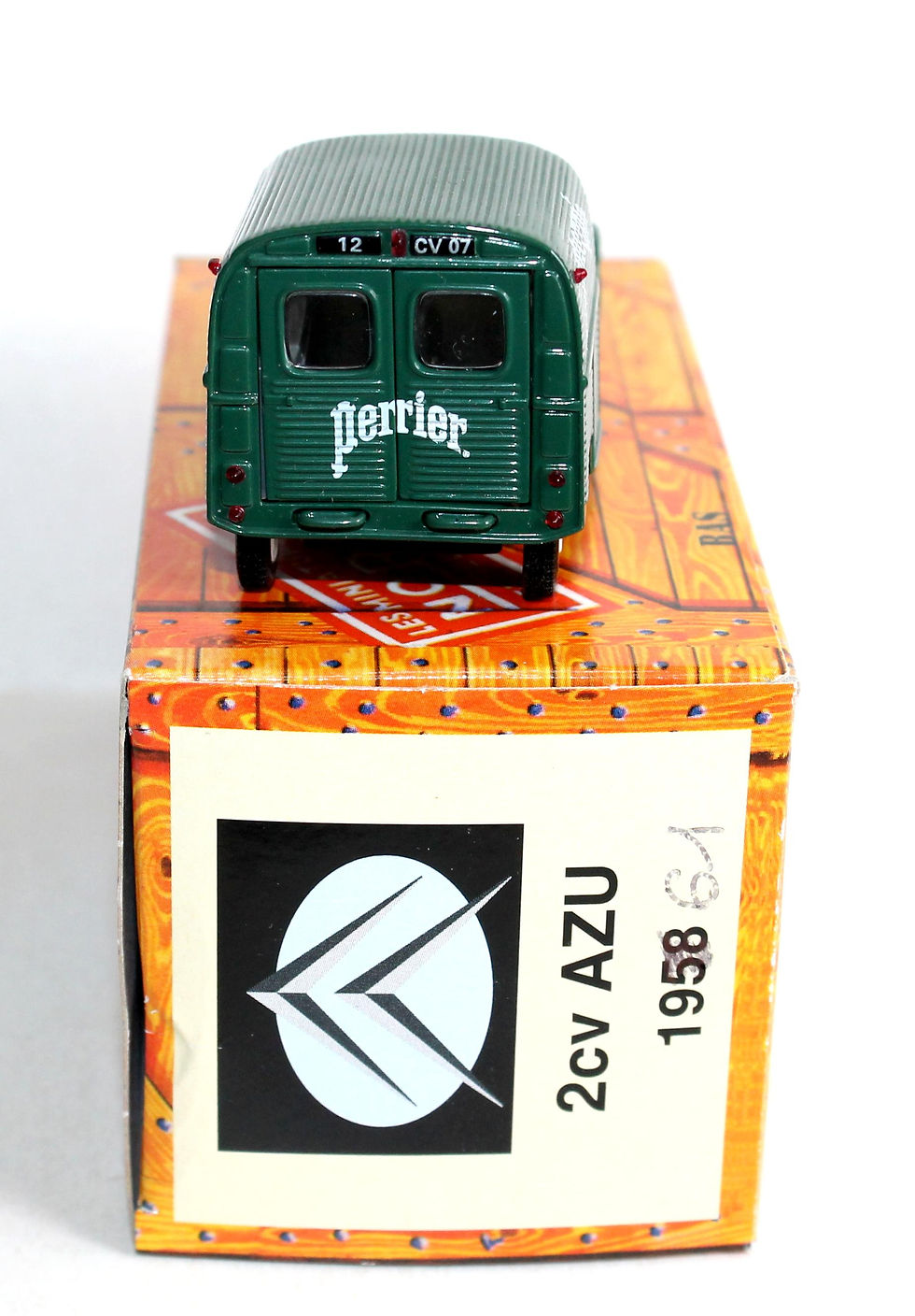 Miniatura: NOREV 1/43 CITROEN 2CV AZU PERRIER 1961, FOURGONNETTE VOITURE AUTO MINIATURE