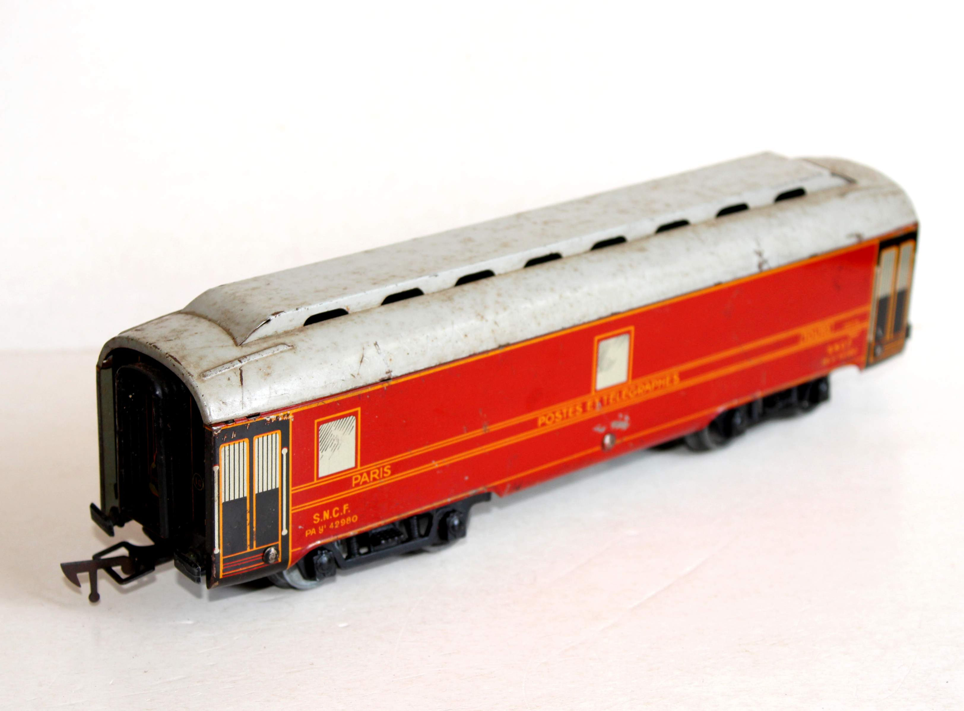 RARE! JEP 1/48 O 4761-P WAGON POSTES ET TELEGRAPHES, FOURGON POSTAL 42980 L=29cm