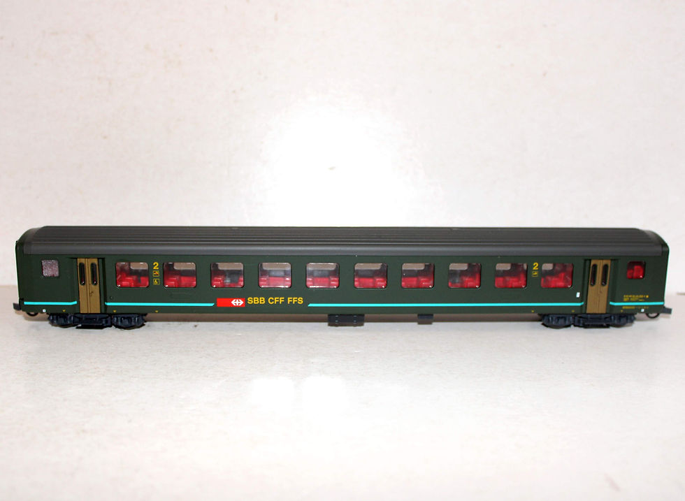 縮圖：ROCO 1/87 HO 44323 VOITURE VOYAGEUR SUISSE, 2e CLASSE SBB CFF FFS, WAGON AMENAGÉ