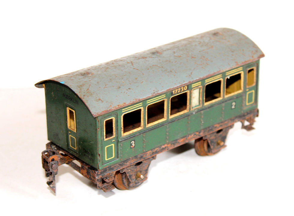 Μικρογραφία: MARKLIN O 1723, 17230 VOITURE VOYAGEUR MIXTE 2e / 3e CLASSE, WAGON PASSAGER TOLE