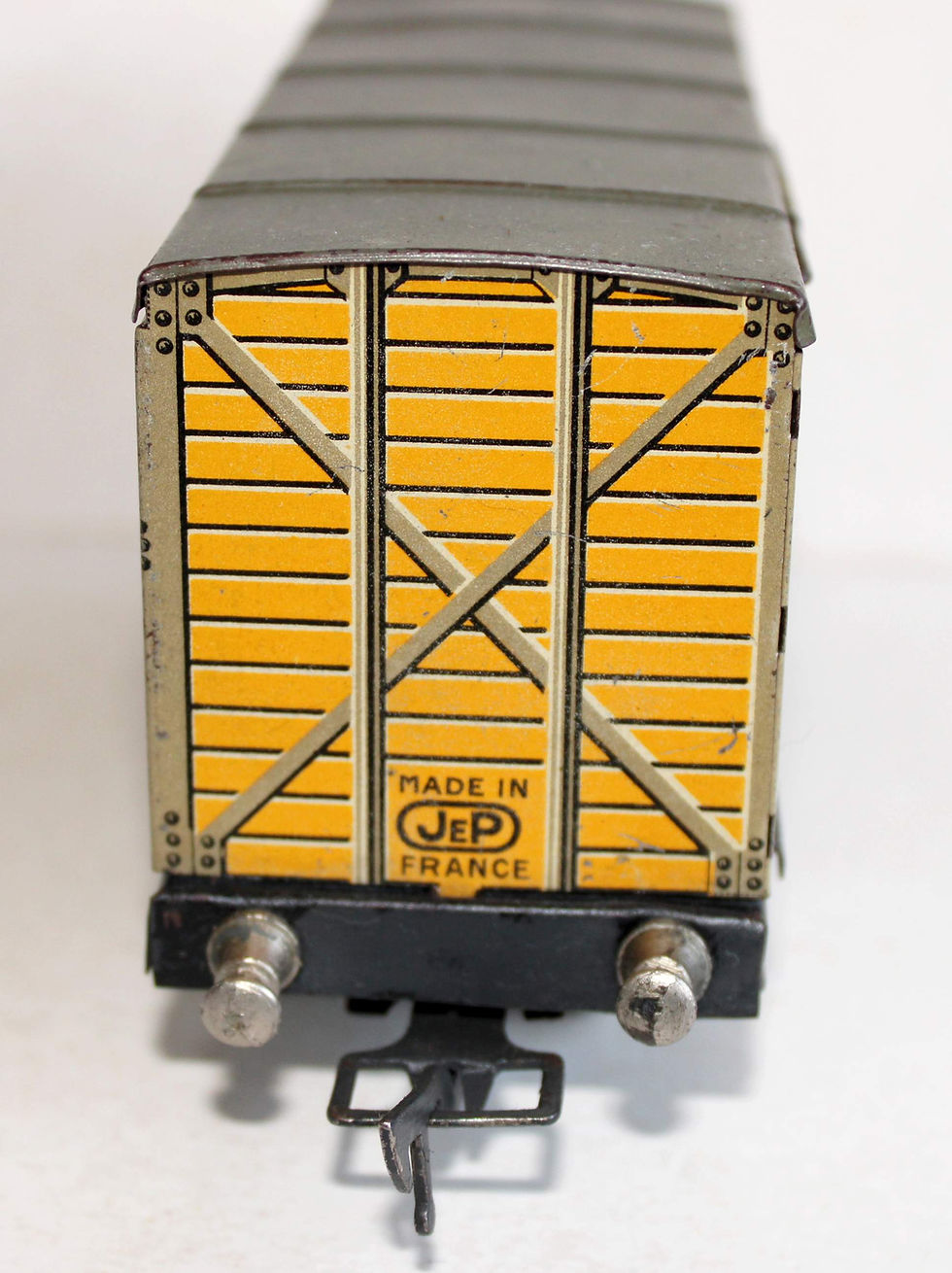 섬네일: JEP O 4667 WAGON A BESTIAUX BETAILLERE TRANSPORT BETAIL HOMMES 40 CHEVAUX 8 SNCF