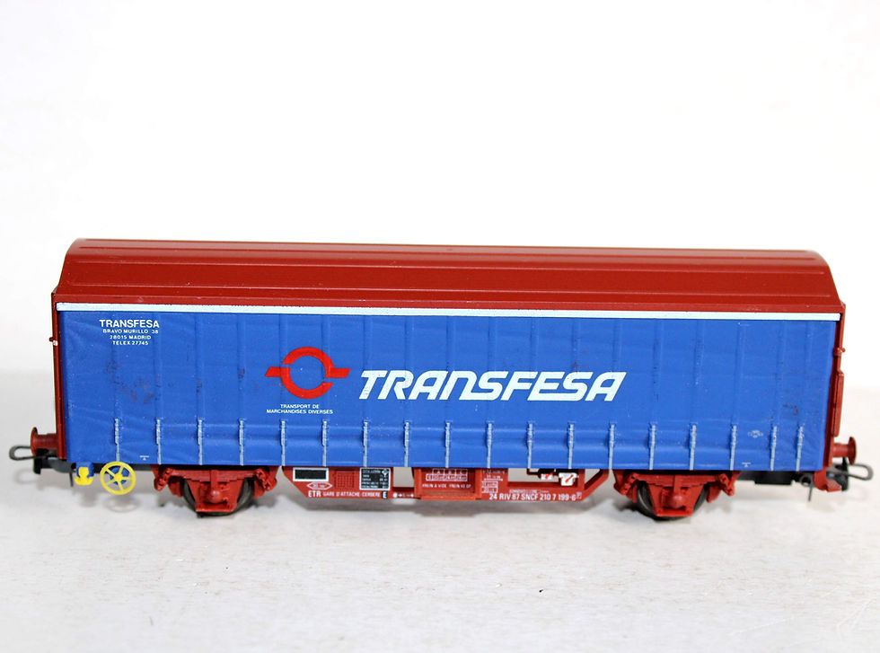 תמונה ממוזערת: ELECTROTREN HO 1411 K, WAGON COUVERT BACHÉ, TRANSFESA SNCF TRANSPORT MARCHANDISE