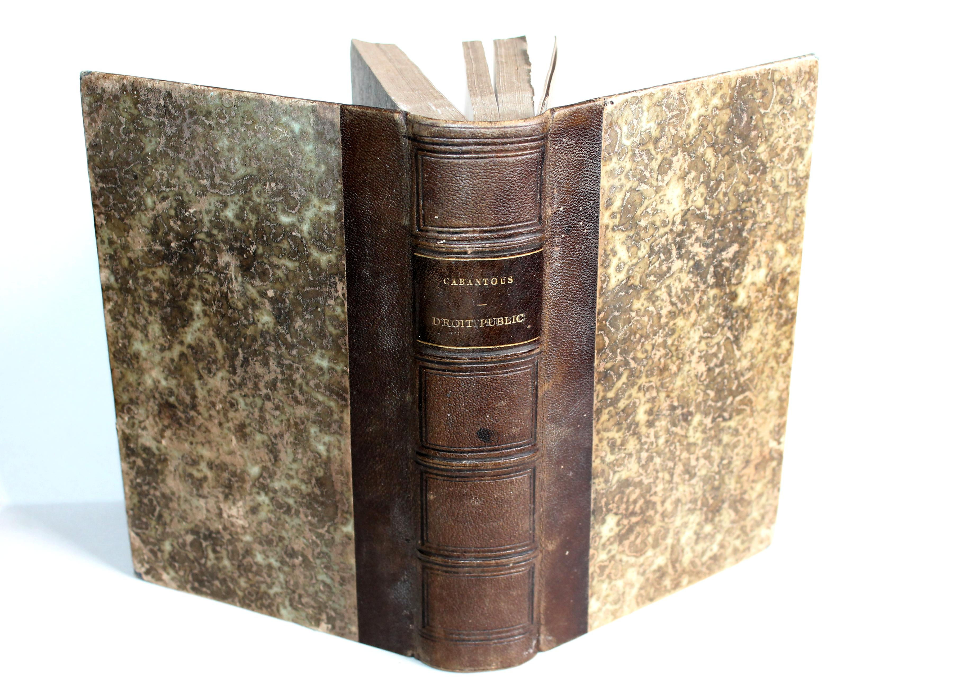 REPETITIONS ECRITES SUR LE DROIT PUBLIC ADMINISTRATIF + EXPOSÉ de CABANTOUS 1863