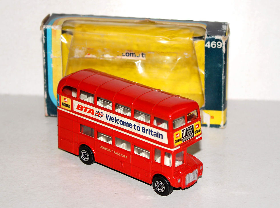 CORGI 469 LONDON ROUTEMASTER BUS BTA 1974 CHELSEA LIVERPOOL CAR ANGLAIS IMPERIAL