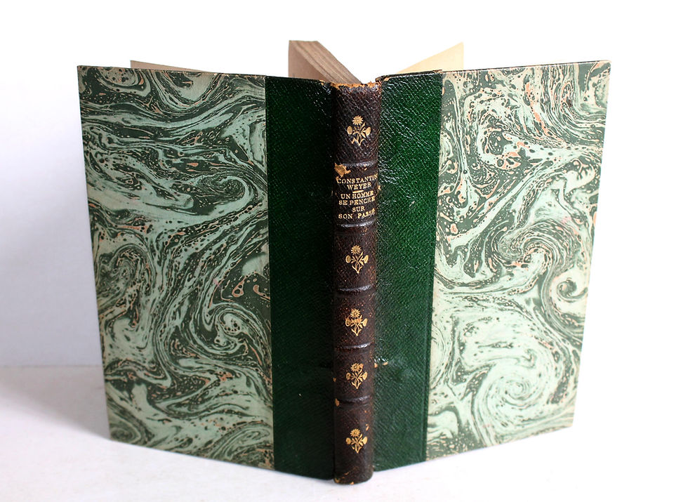 UN HOMME SE PENCHE SUR SON PASSÉ par M. CONSTANTIN WEYER 1928 EDITIONS RIEDER