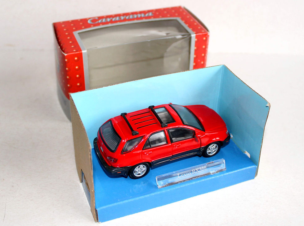 CARARAMA DIE CAST 1/43 LEXUS RX 300 ROUGE VOITURE FAMILIALE MINIATURE AUTOMOBILE