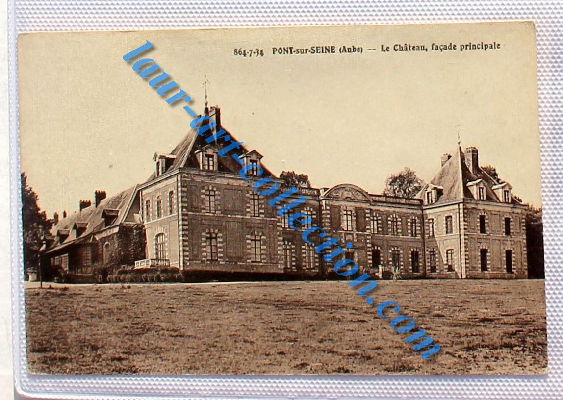 CPA 10 AUBE - PONT SUR SEINE - LA FACADE PRINCIPALE DU CHATEAU DE CASIMIR PERIER