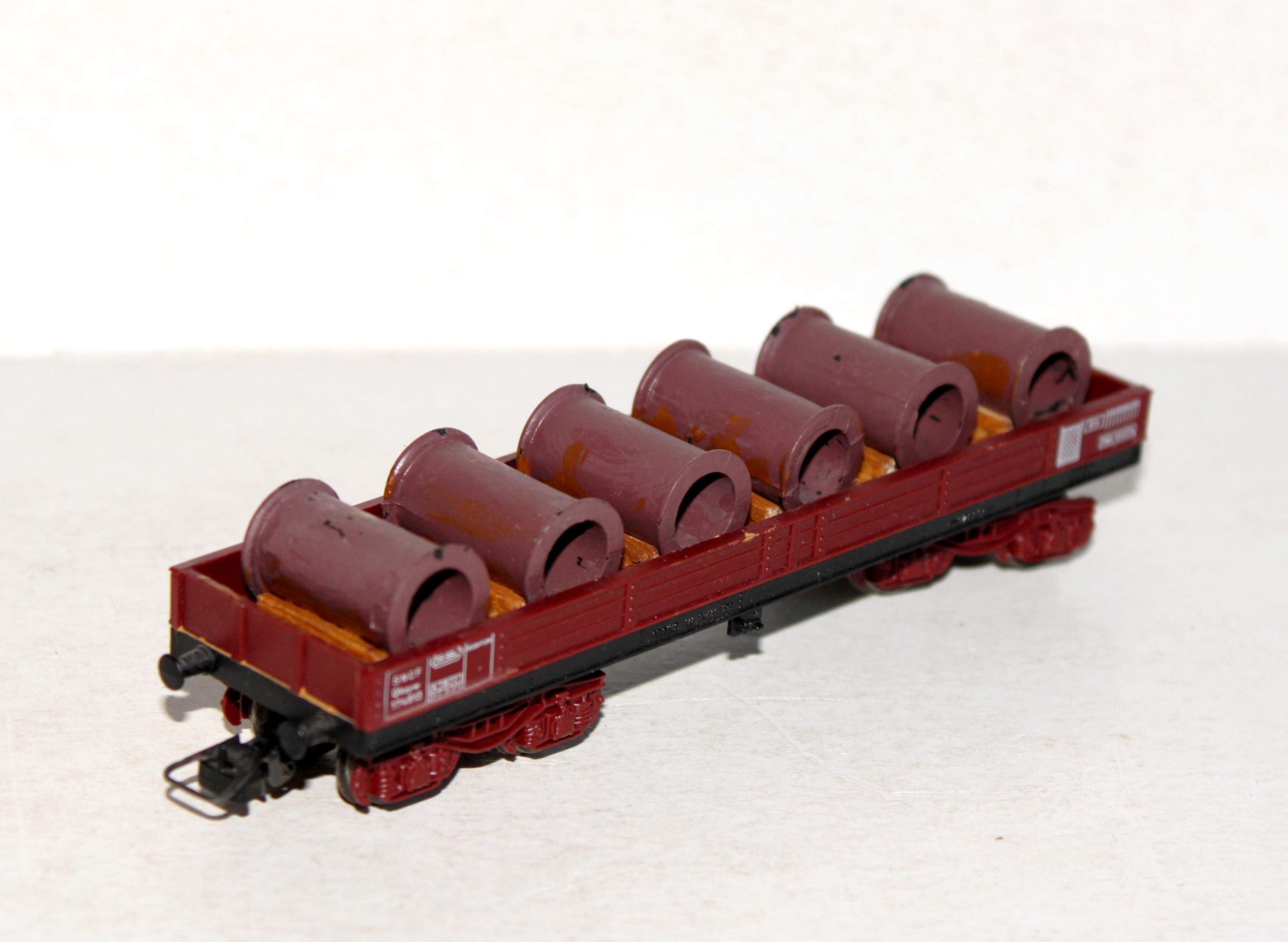 UNIQUE CREA PERSONNEL JOUEF HO WAGON TOMBEREAU RIDELLE BAS TOURET BOBINE SNCF TP