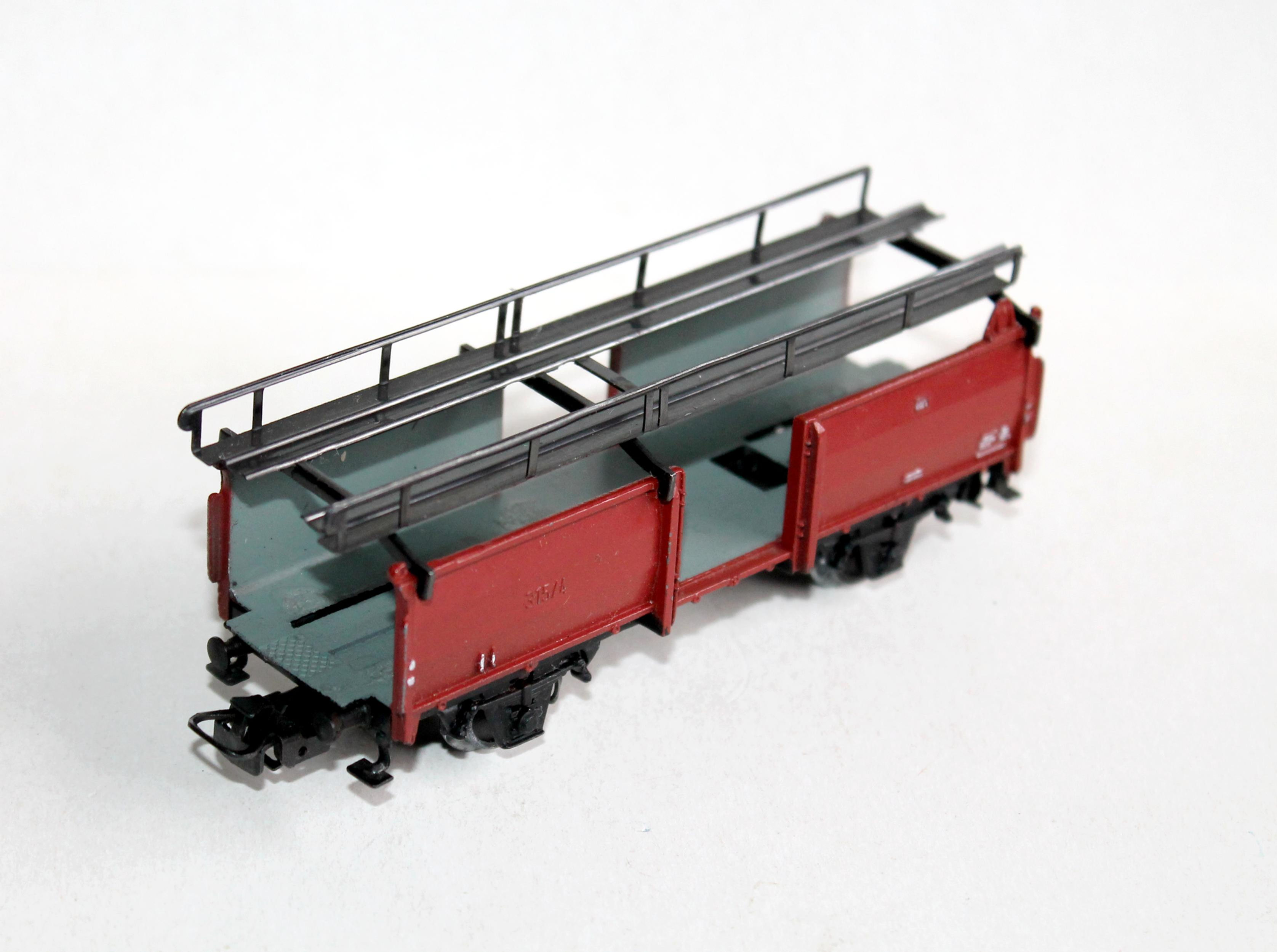 MARKLIN HO 4612 WAGON PORTE AUTO VOITURE TRANSPORT AUTOMOBILE DB 869 160 METAL