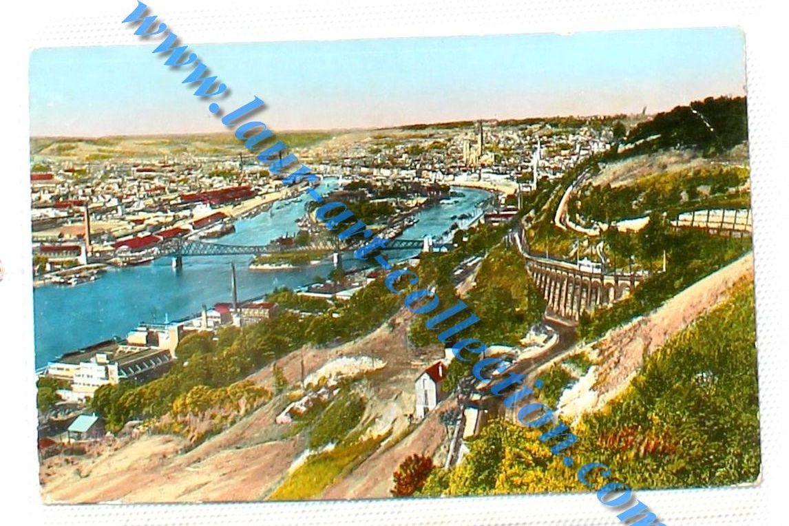 CPA 76 - ROUEN VUE PANORAMIQUE PRISE DE BON-SECOURS CARTE POSTALE ANCIEN COULEUR