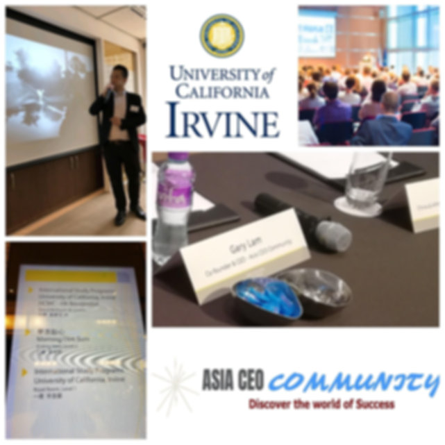 ASIA CEO COMMUNITY & UNIVERSITY OF CALIFORNIA IRVINE