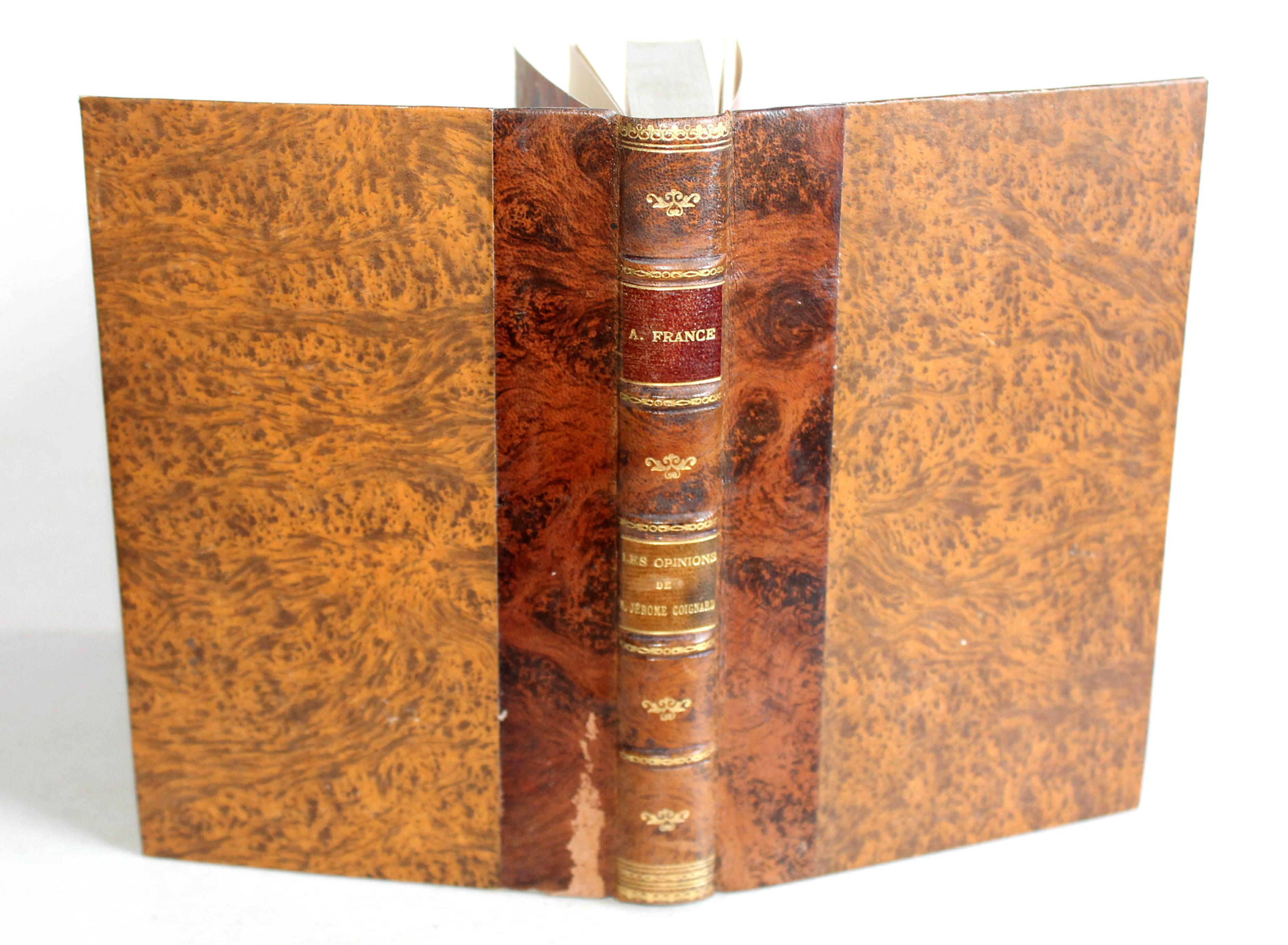 ANATOLE FRANCE LES OPINIONS DE JEROME COIGNARD de JACQUES TOURNEBROCHE 1915 LEVY