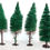 Hình thu nhỏ: BUSCH LOT de 4 ARBRE SAPIN VEGETAUX, HO DECOR PAYSAGE, 12-12,5cm MINIATURE TRAIN