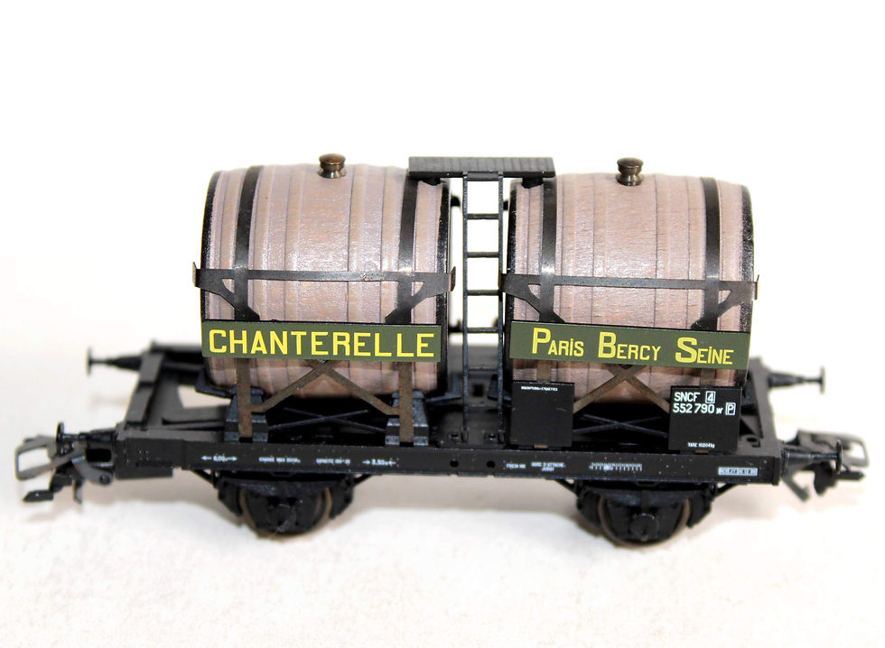 Miniaturbild: MARKLIN HO 46761 WAGON CITERNE BI-FOUDRE PORTE TONNEAU TRANSPORT VIN CHANTERELLE