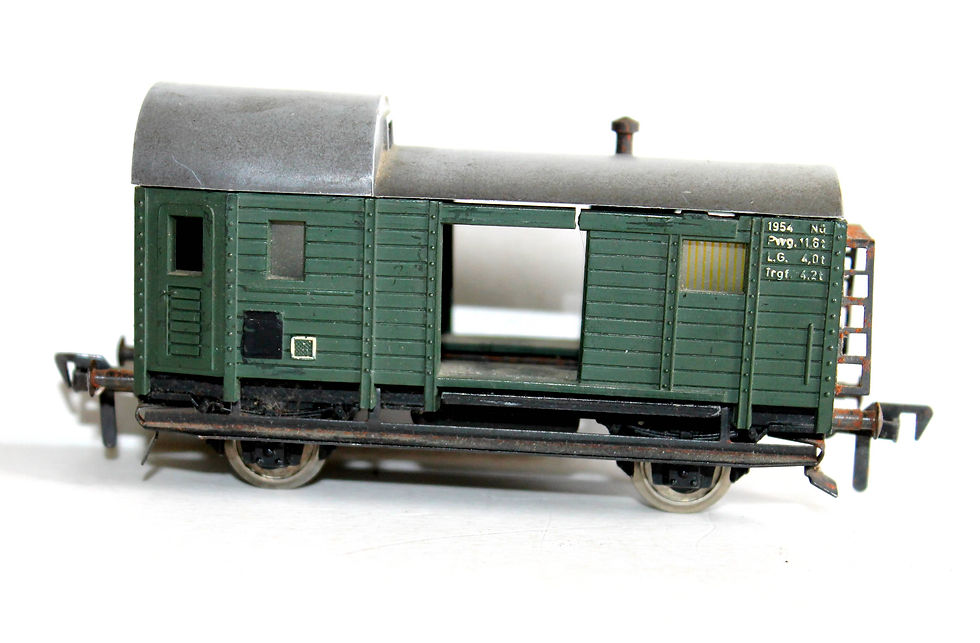 Miniaturebillede: FLEISCHMANN - WAGON FOURGON A GUERITE - DB 1954 11,6T - ECH: HO / CHEMIN DE FER