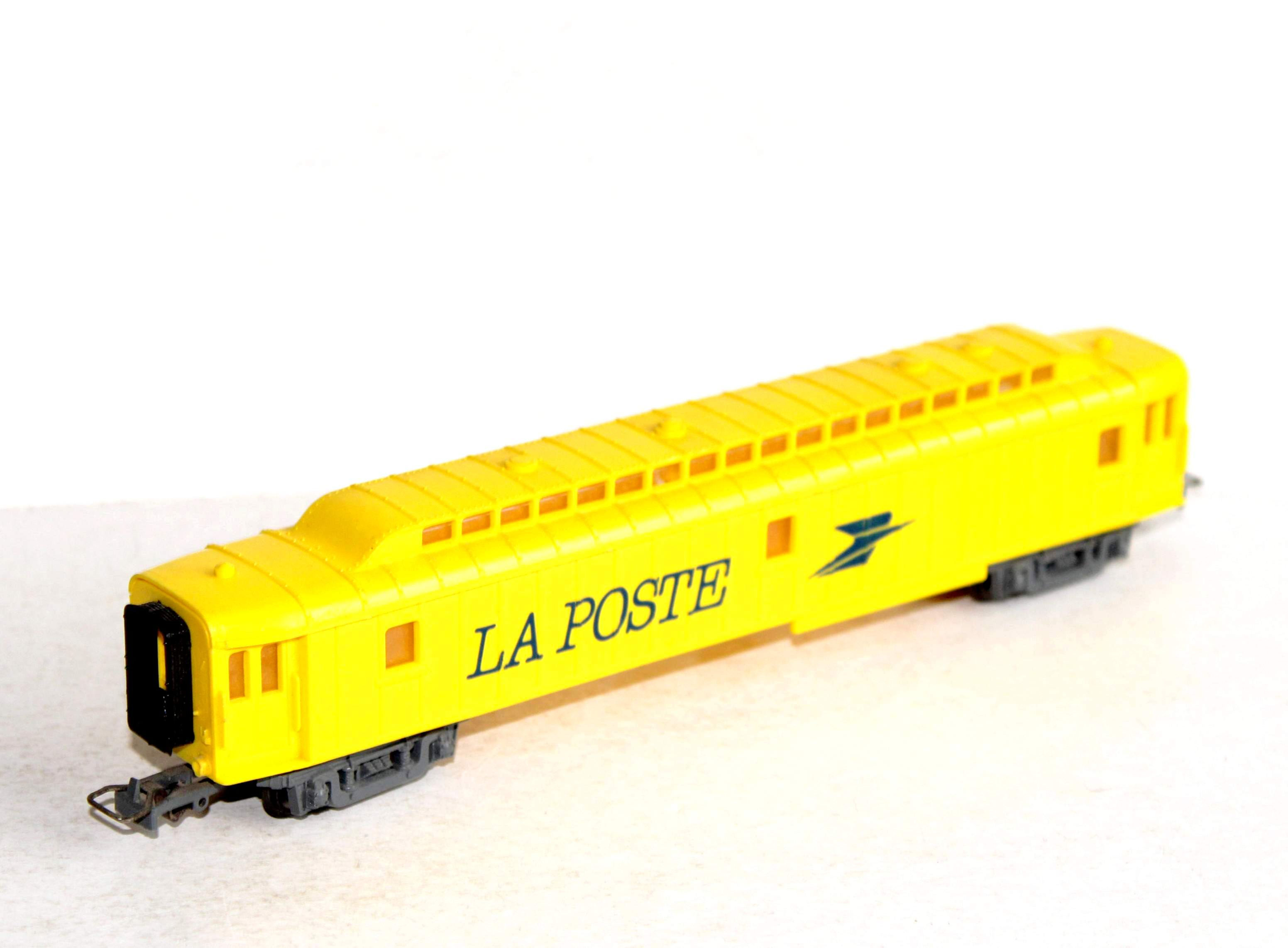 TRES RARE ! JOUEF HO BUREAU AMBULANT LA POSTE + SIGLE HIRONDELLE, FOURGON ALLEGE