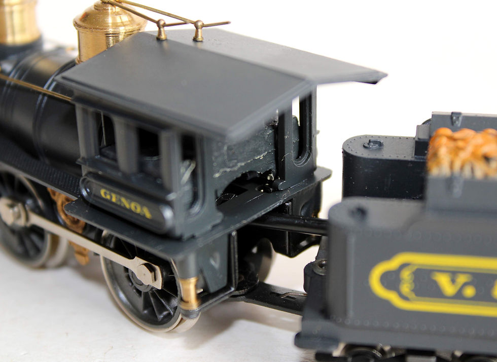 Miniaturebillede: POCHER HO 802 /2/PO LOCOMOTIVE A VAPEUR + TENDER AMERICAINE GENOA VIRGINIA & TRR