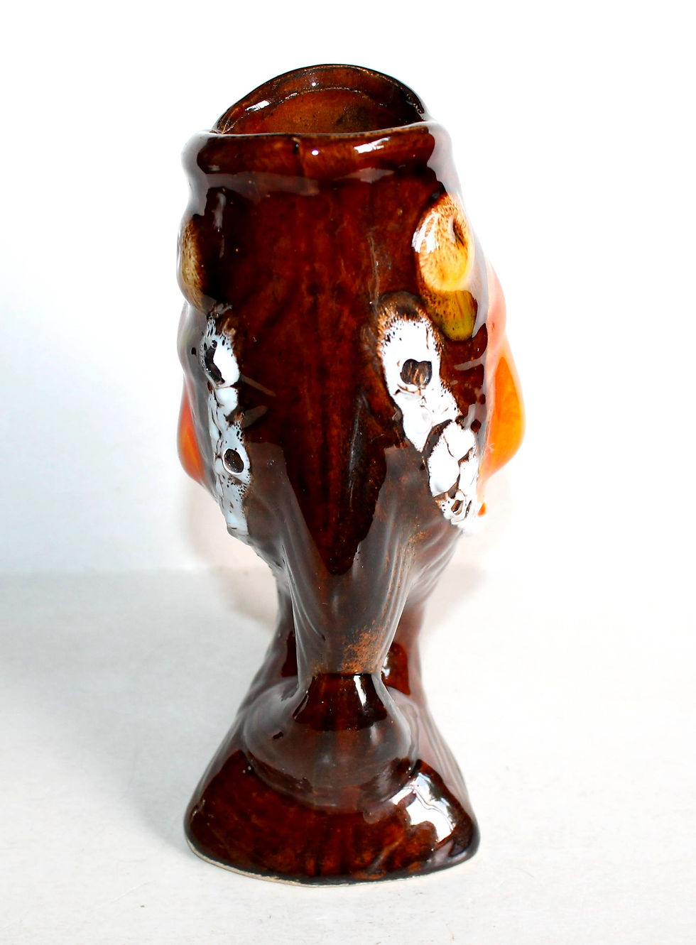 Miniatura: VALLAURIS - JOLI VASE PICHET CRUCHE CARAFE en CERAMIQUE EMAILLÉE, POISSON ANIMAL