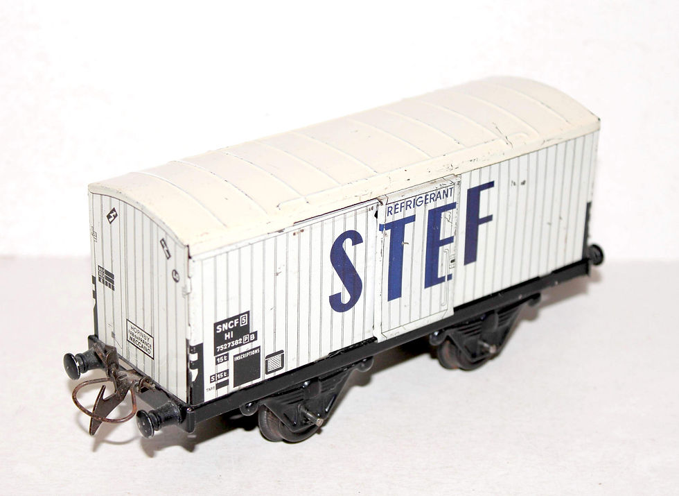 HORNBY O / 0, 1/48 WAGON REFRIGERANT STEF, FOURGON FRIGORIFIQUE ISOTHERME SNCF