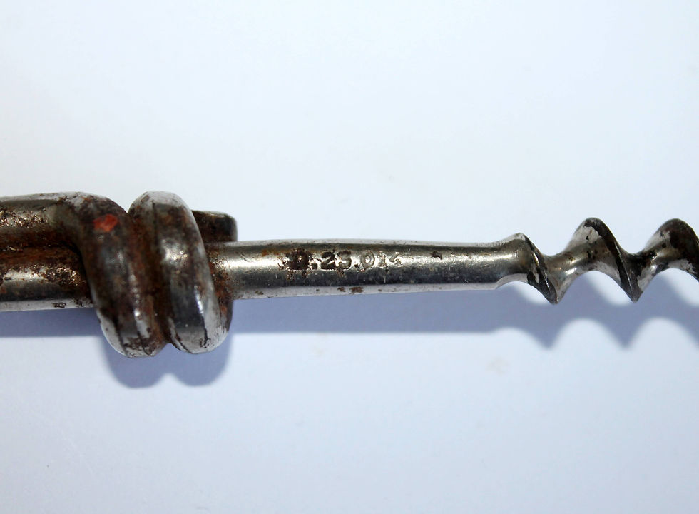 Miniatura: ANCIEN TIRE BOUCHON TONY DUSSIEUX D.23.014 EN METAL BOUTEILLE VIN VINTAGE L:12cm