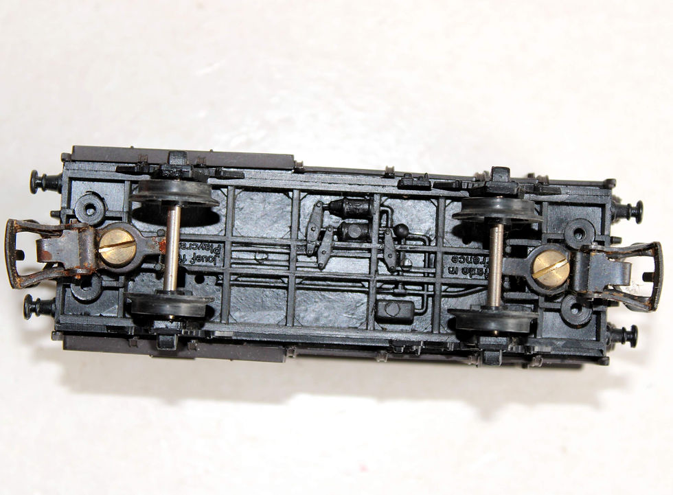 Miniatura: JOUEF HO 648 FOURGON FREIN DE QUEUE WAGON DE SERVICE FIN DE CONVOI INTERDIT SNCF